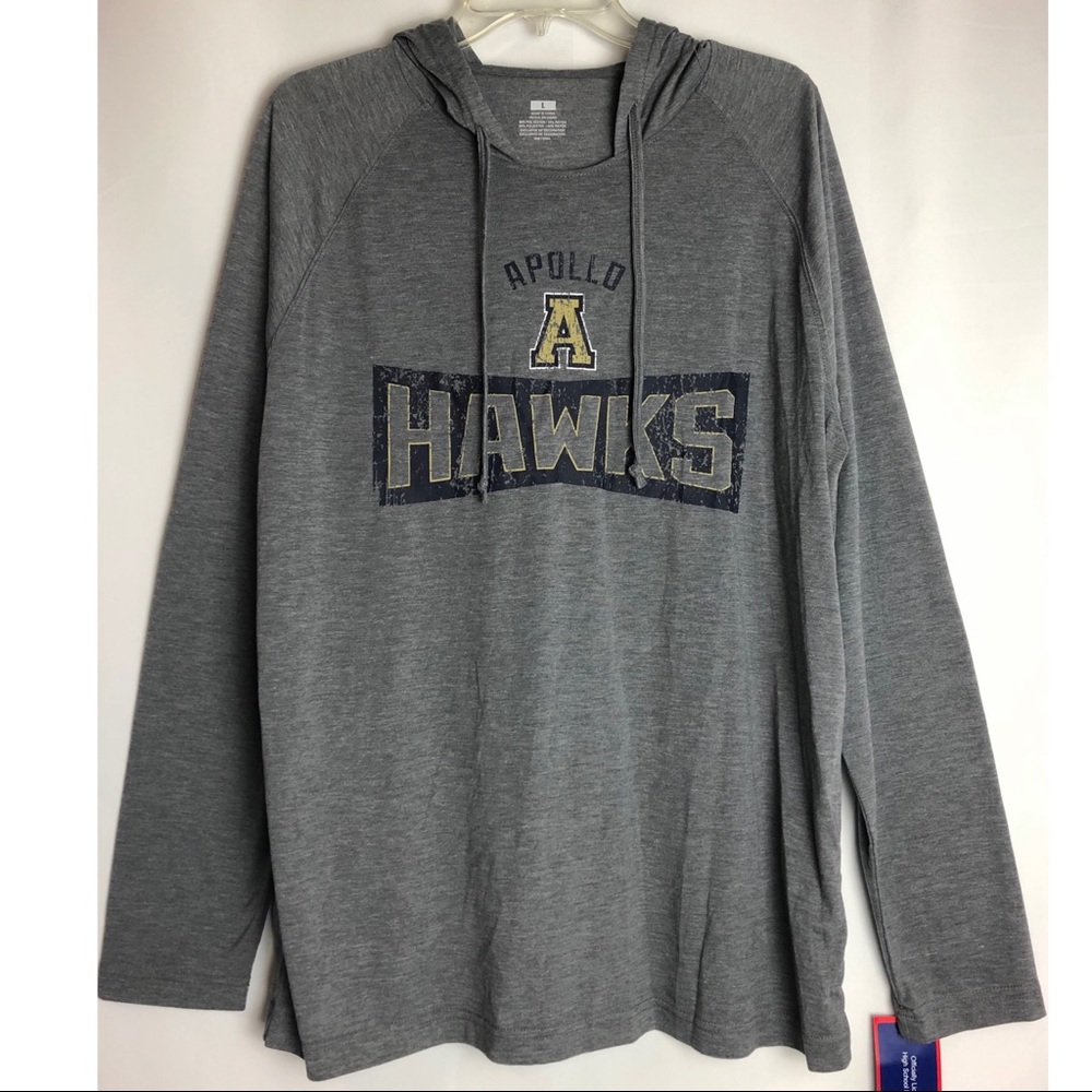 Men’s Gray lightweight hoodie APOLLO Size L NWT